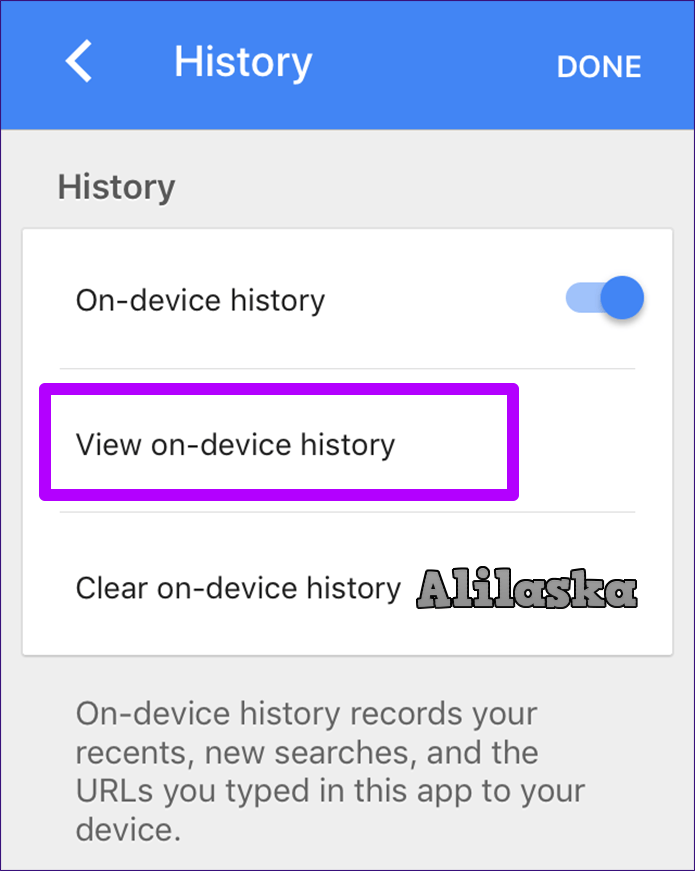 xóa lịch sử tìm kiếm google trên điện thoại
