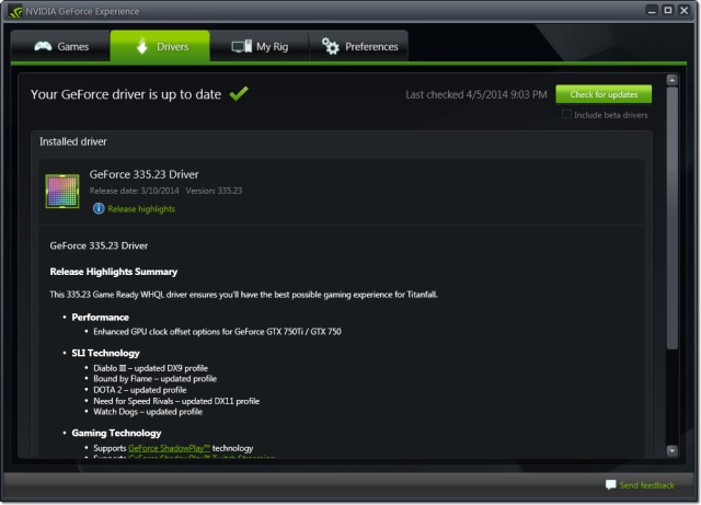 Nvidia Geforce Experience La Gi 3