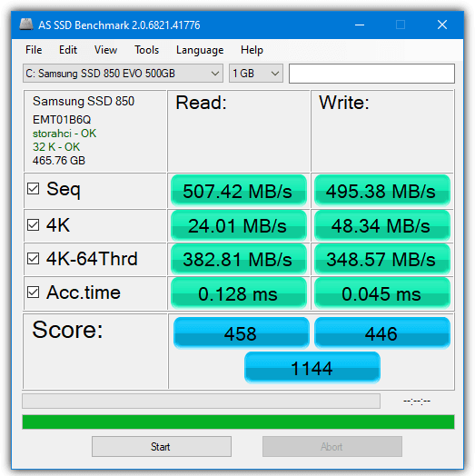 phần mềm test tốc độ ổ cứng và SSD